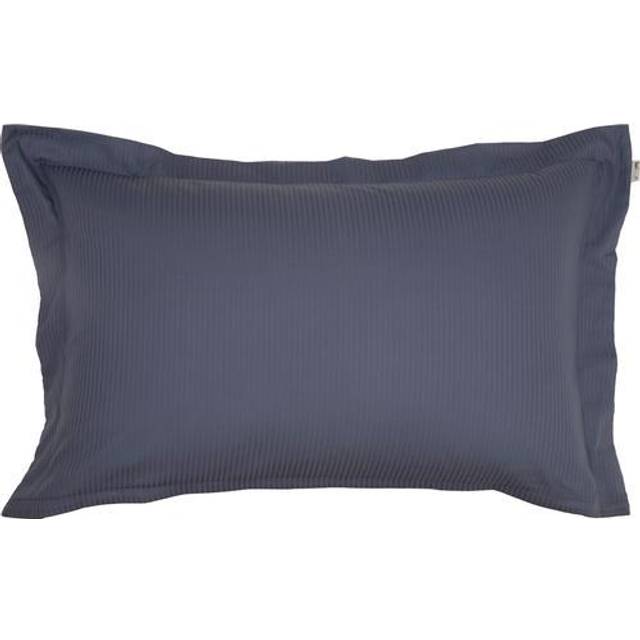 Kuddfodral 70x100 cm - Jacquardvävd - Mörkblå - 100 % ekologisk bomullssatin - Turiform - Blå (70x100 cm)