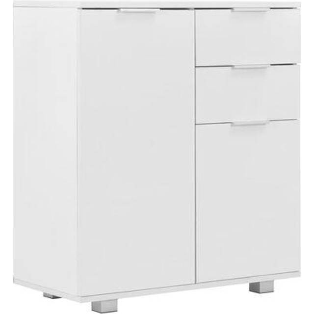 vidaXL Sideboard High Gloss Black 71x35x80 cm Engineered Wood