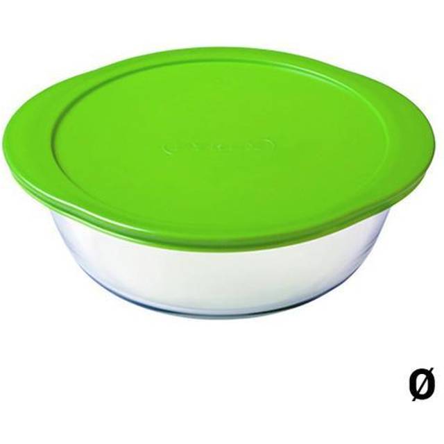 Pyrex Cook & Store Round Casserole Dish With Lid Oven Freezer - 1.1L
