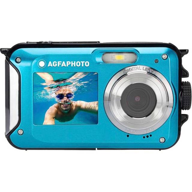 AGFA Photo Realishot WP8000 - vattentät digitalkamera, 3m/10, 24 MP, Full HD-video, dubbel LCD-skärm, 16x digital zoom, digital stabilisator, litiumbatteri - röd