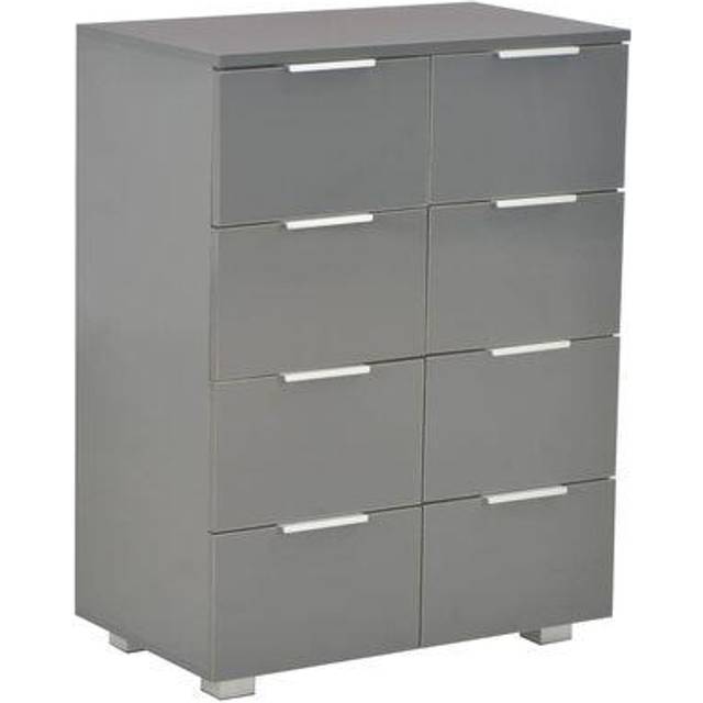 vidaXL Sideboard High Gloss White 60x35x80 cm Engineered Wood
