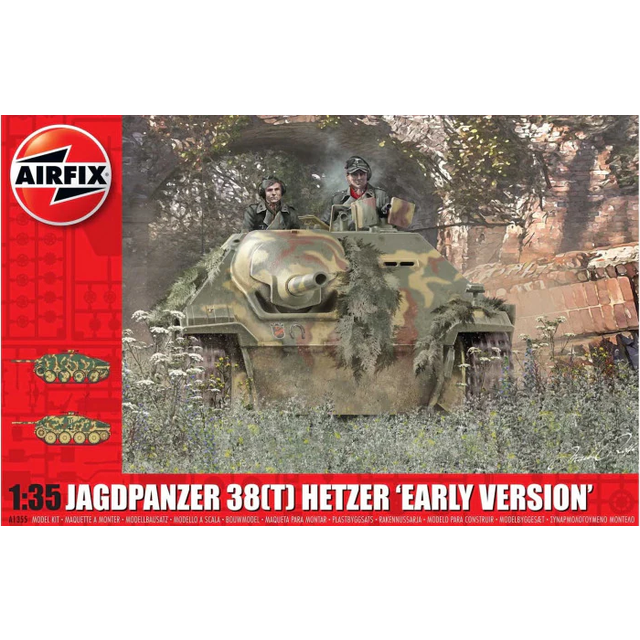Airfix A1355 Tank Jagdpanzer 38 Tonne Hetzer Early Version - 1:35 Scale Model Kit