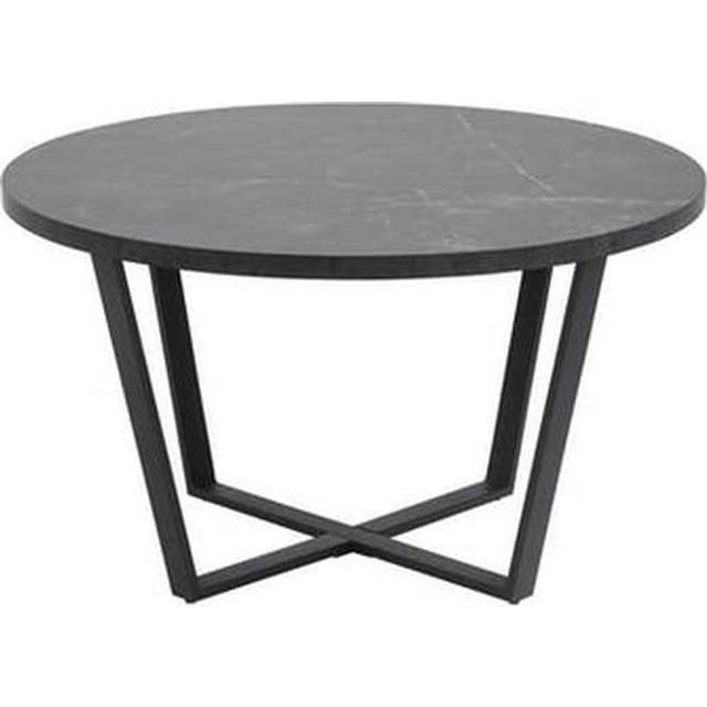 Florence Amble 4 Seater Brown Marble Melamine Top Round Dining Table - Furniture To Go