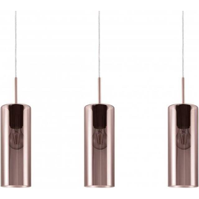 Eglo - Selvino 3 Lamp Straight Bar Pendant Ceiling Light Satin Nickel