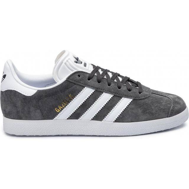 adidas Gazelle unisex - vuxen Låga sneaker , Grå solid grå vit guld metallisk, 43 1/3 EU