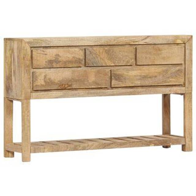 vidaXL Sideboard 120X30X75 Cm Solid Mango Wood, Brown