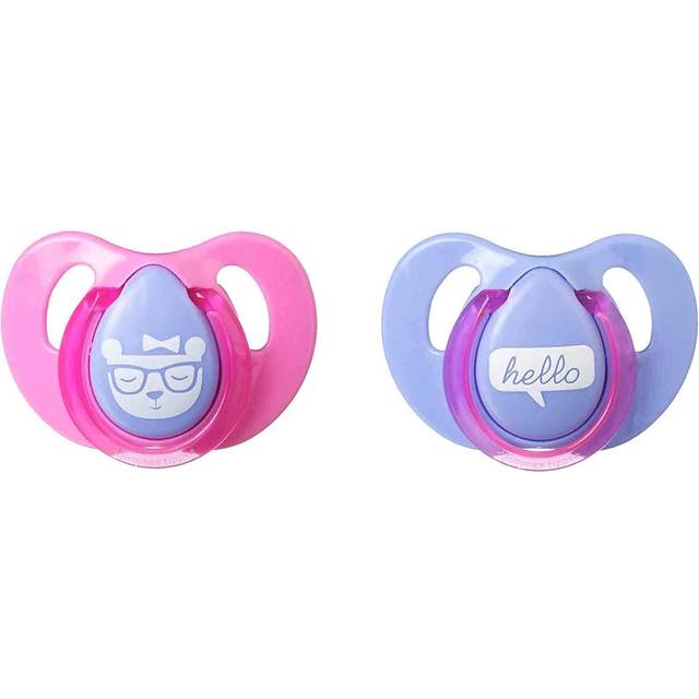 Tommee Tippee Essentials Cherry Soother 6-18m, 2 Pack (Designs May Vary)