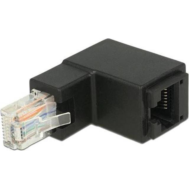 DeLock Cat6 UTP RJ45 - RJ45 90° Angled Adapter M-F