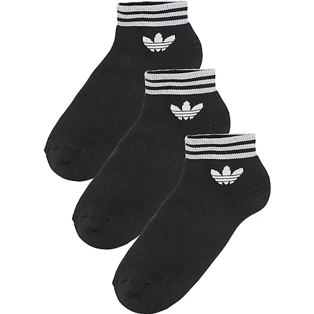 adidas Originals Trefoil Ankle Socks HC 3Pack Black/ White 39-42 (39-42)