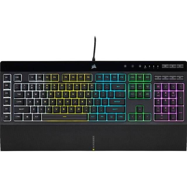 Corsair K55 RGB Pro USB-tangentbord QWERTY Engelsk svart