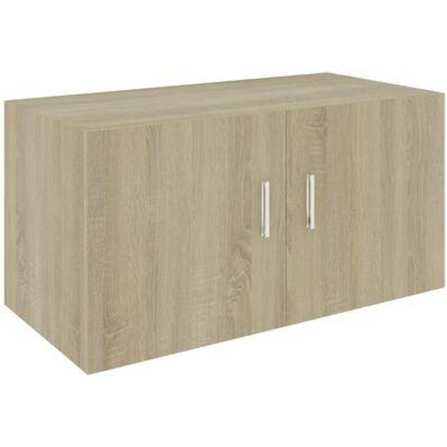 vidaXL Wall Mounted Cabinet Black 80x39x40 cm Engineered Wood