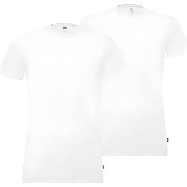 Levi's T-shirt Round Neck 2-Pack White size L