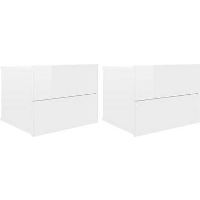 vidaXL Bedside Cabinets 2 pcs Sonoma Oak 40x30x30 cm Engineered Wood - Beige