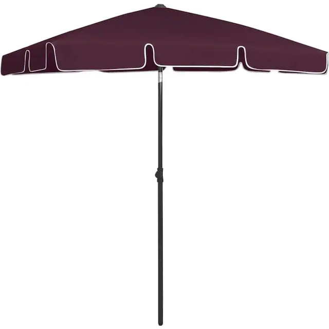 Strandparasoll antracit 180x120 cm