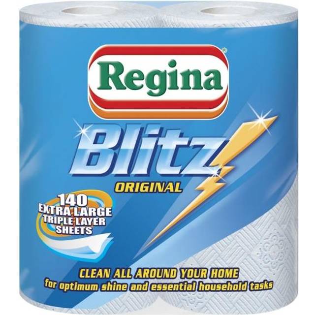 Regina Blitz Three Ply Kitchen Towel Roll (Pack of 2)