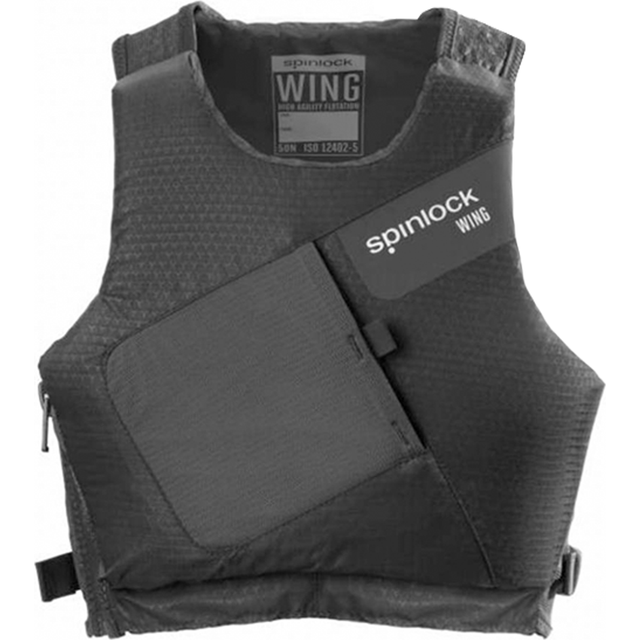 Spinlock Wing Side PFD 50N Svart Kayakstore Logo - Small