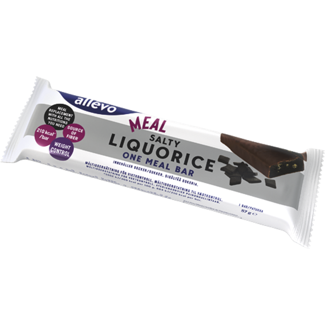 Allévo One Meal Bar Salty Liquorice - 57 g