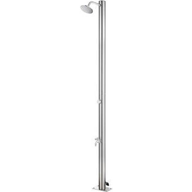 vidaXL Garden Shower 215 cm Stainless Steel