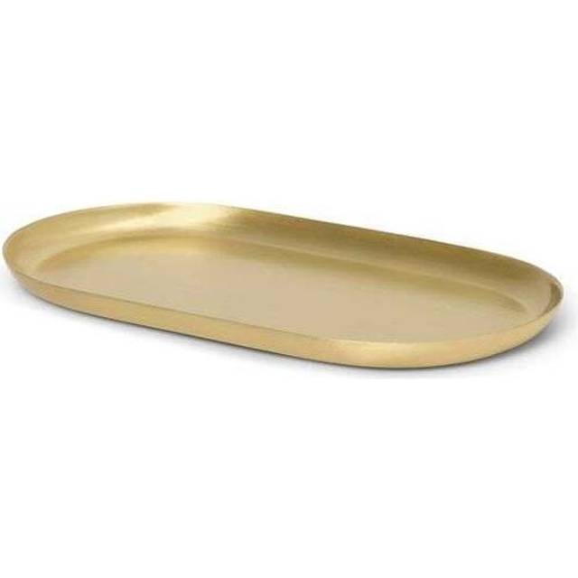Ferm Living - Basho Tray Oval - messing/BxHxT 17,8x1x8,7cm - brass (1.0 x 17.8 x 8.7cm)
