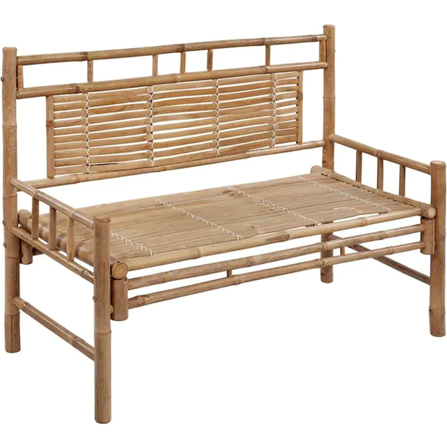 Trädgårdsbänk 120 cm bambu