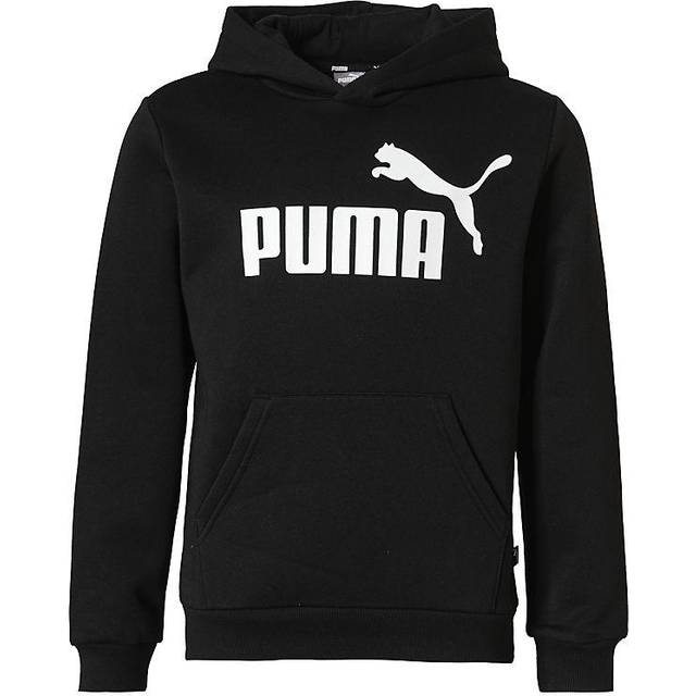 Puma Childrens Unisex Essentials Big Logo Youth Hoodie - Black Cotton - Size 5-6Y