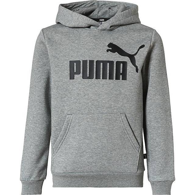 PUMA Ess Big Logo Hoodie Fl B |Grå |116