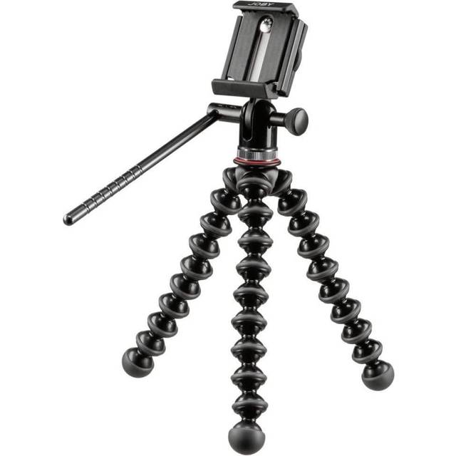 Joby JB01501-BWW GripTight PRO + GP videostativ videohuvud (med vrid-/lutningsfunktion + GorillaPod Flexi-stativ för alla smartphones med eller utan skal)