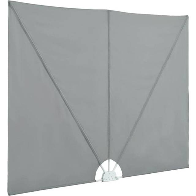 (grey, 300 x 200 cm) vidaXL Collapsible Terrace Side Awning Balcony Blind Multi Colours Multi Sizes