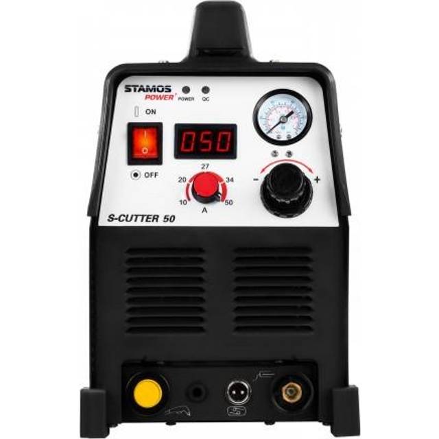 Stamos Power ² Plasma Cutter Set - 50 A - welding helmet - protective clothing