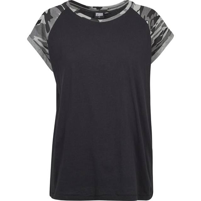 Women's T-shirt Urban Classic contrat raglan - Noir