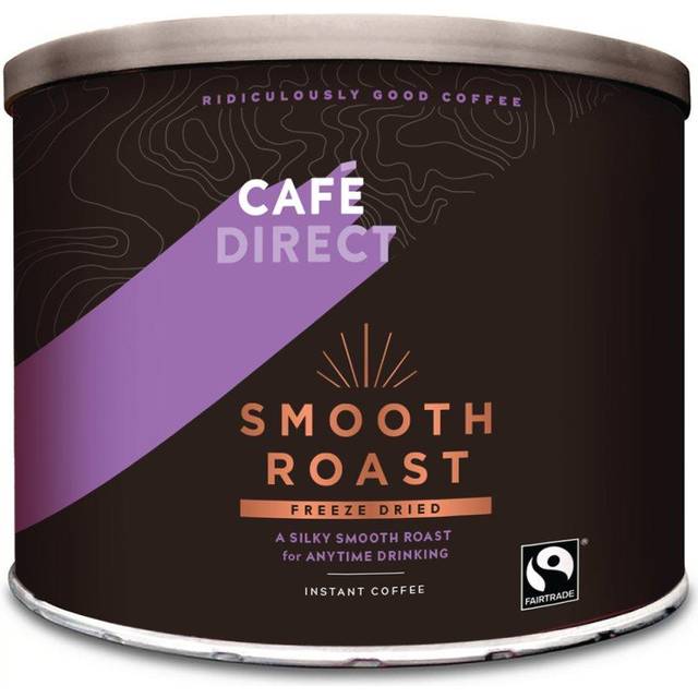 Café Direct Fairtrade Freeze Dried Instant Coffee Tin Ground Smooth 500 g