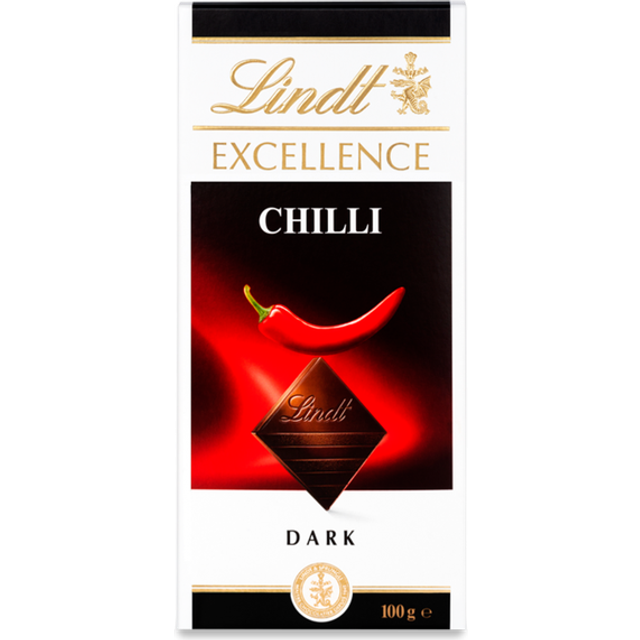 Lindt Excellence Dark Chilli Chocolate Bar 100g