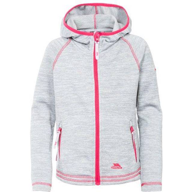 (3-4 Years, Platinum Marl) Trespass Childrens Girls Goodness Full Zip Hooded Fleece Jacket