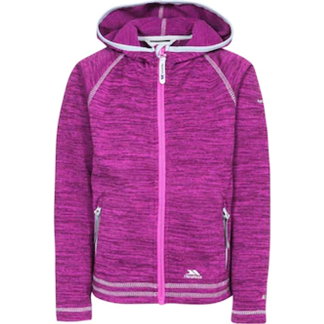 (3-4 Years, Purple Orchid Marl) Trespass Childrens Girls Goodness Full Zip Hooded Fleece Jacket