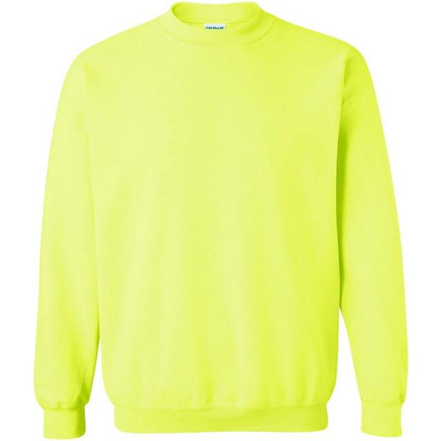 (2XL, Safety Green) Gildan Heavy Blend Unisex Adult Crewneck Sweatshirt