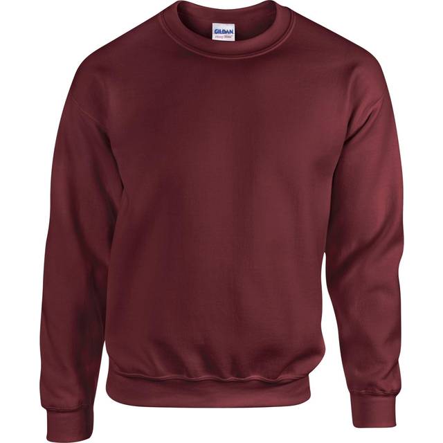 (L, Maroon) Gildan Heavy Blend Unisex Adult Crewneck Sweatshirt