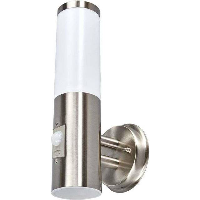 Lindby - Kristof Outdoor Wall Lamp w/Sensor Steel