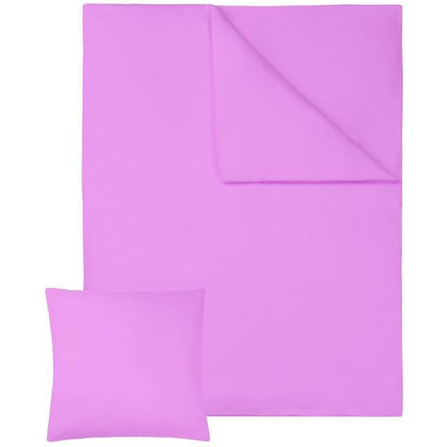 Tectake - Bedding set cotton sheets 135x200cm 2 PCs - bedding, bed linen, single duvet cover - purple