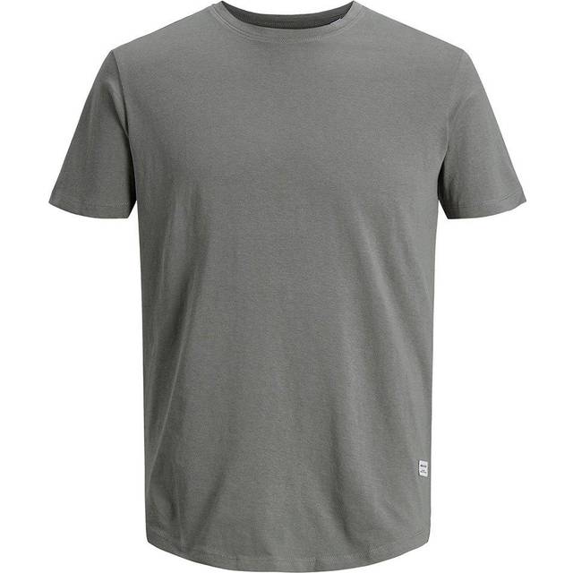 Jack & Jones Essentials – Svart t-shirt i lång modell med rundad nederkant-Svart/a