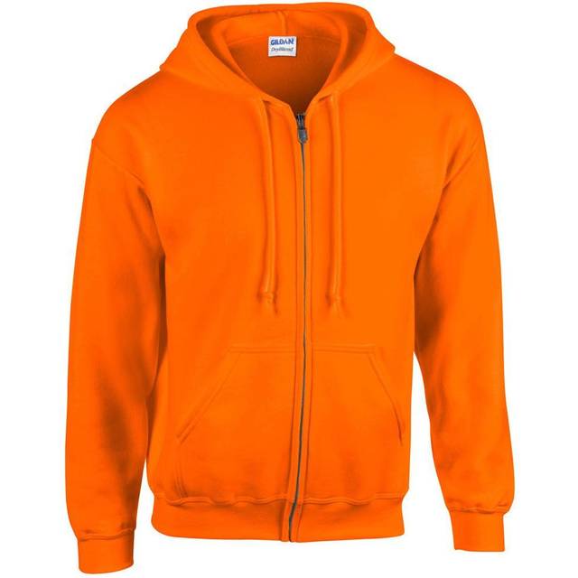 Gildan Heavy Blenda Full Zip Hooded Sweatshirt 18600 Colour: Safety Or
