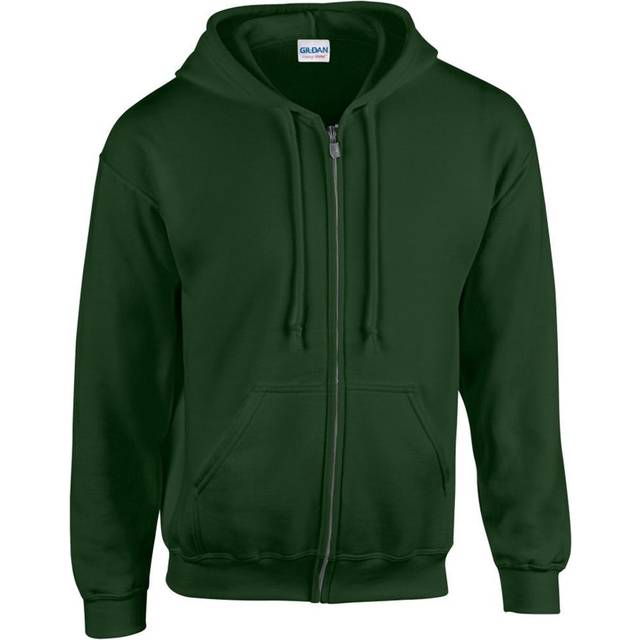 Gildan Heavy Blenda Full Zip Hooded Sweatshirt 18600 Colour: Forest Gr