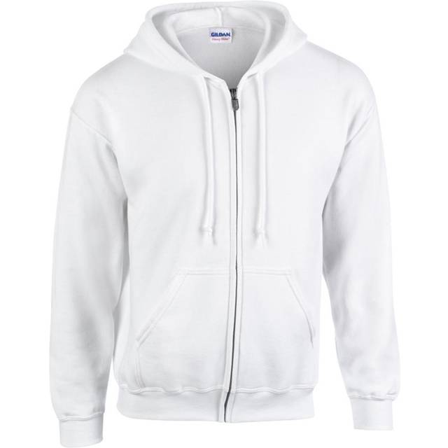 Gildan Heavy Blenda Full Zip Hooded Sweatshirt 18600 Colour: White, Si