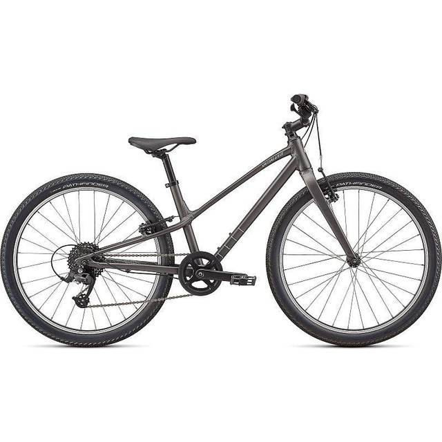 Specialized Jett 24 Kids Mountain Bike 2022 Satin Smoke/Flake Silver - Grey