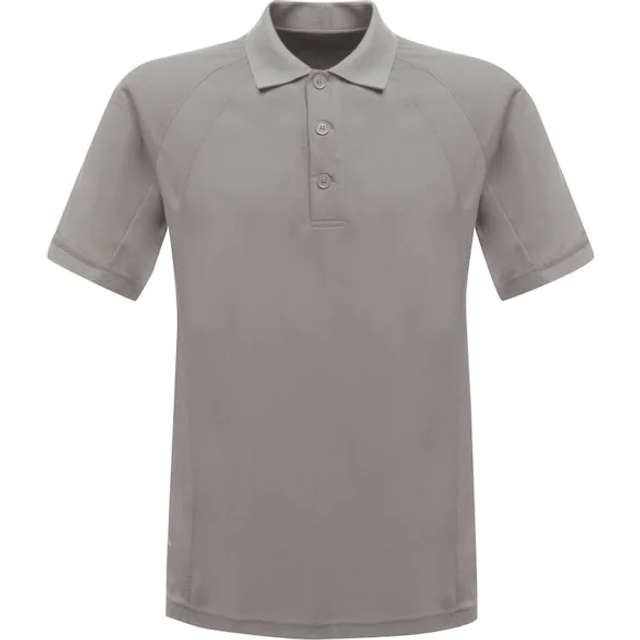 (M, Silver Grey) Regatta Hardwear Mens Coolweave Short Sleeve Polo Shirt