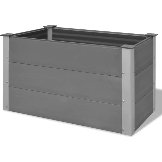 vidaXL Garden Raised Bed WPC 100x50x54 cm Grey
