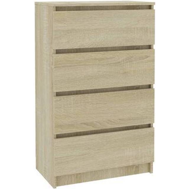 vidaXL Sideboard Sonoma Oak 60x35x98.5 cm Engineered Wood - Brown