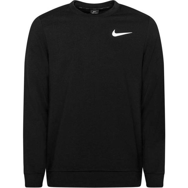 Nike Mens M NK DF LS CRW-tröja, svart/vit, M