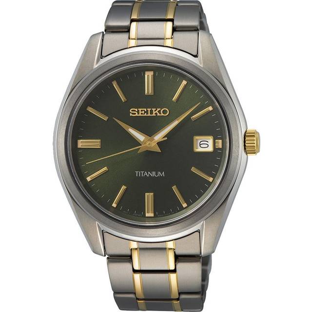 Seiko Discover More Titanium Quartz SUR377 SUR377P1 SUR377P 100M Men&#39;s Watch