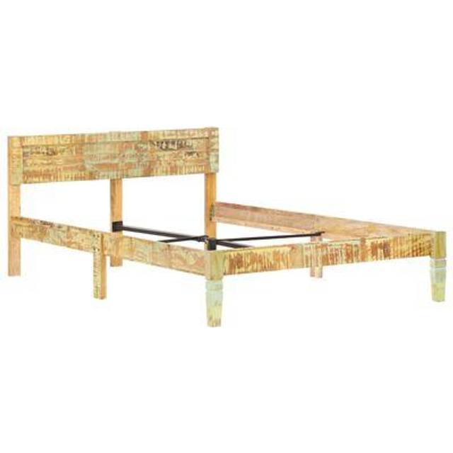 vidaXL Bed Frame without Mattress Solid Reclaimed Wood 120x200cm - Brown