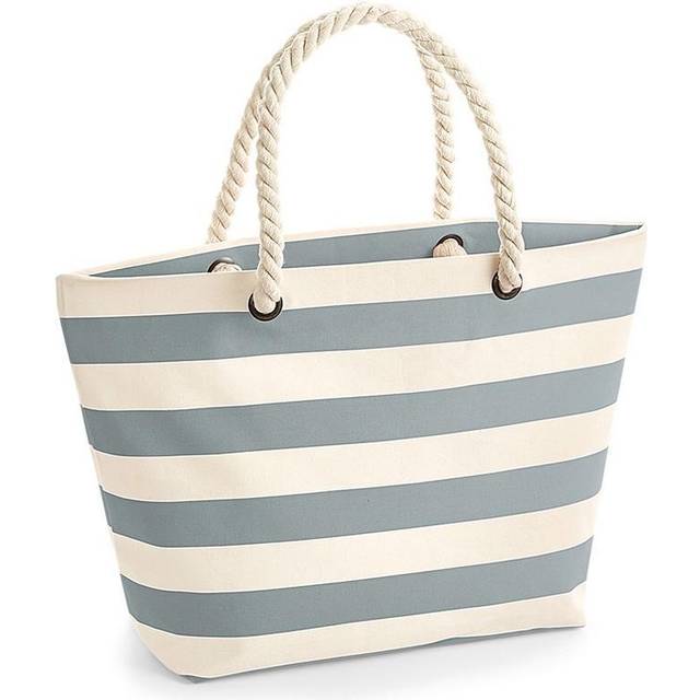Westford Mill Nautical beach bag Size: One Size, Colour: Natural/Grey